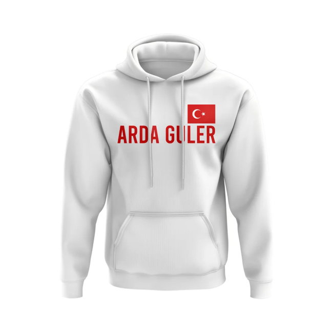 Arda Guler Turkey Name Hoody (White)