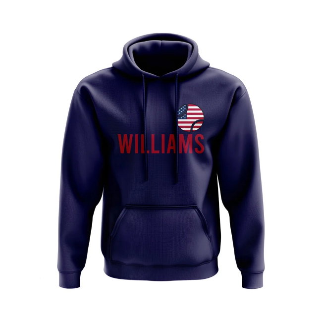 Serena Williams USA Name Hoody (Navy)