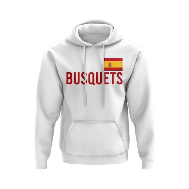 Sergio Busquets Spain Name Hoody (White)
