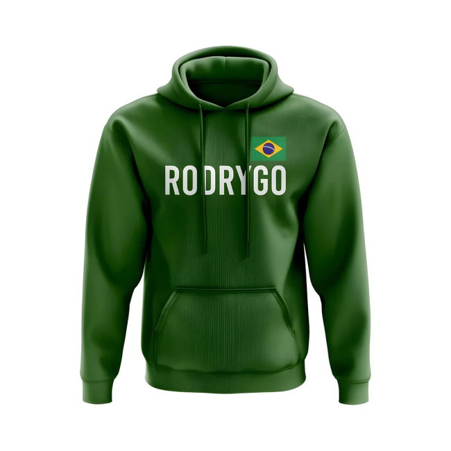 Rodrygo Brazil Name Hoody (Green)