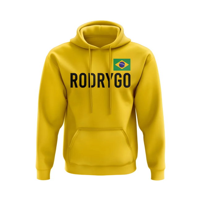 Rodrygo Brazil Name Hoody (Yellow)