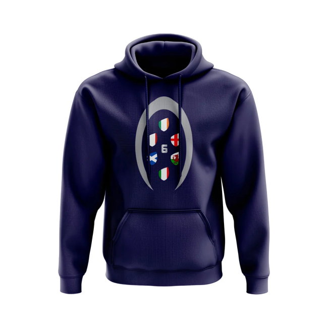 Six Nations Rugby Shield Hoody (Navy)