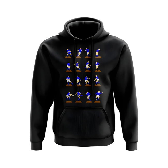 Blue Rugby Figurine Hoody (Black)