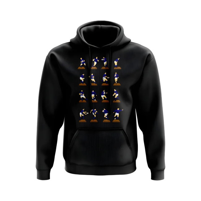 Navy Rugby Figurine Hoody (Black)