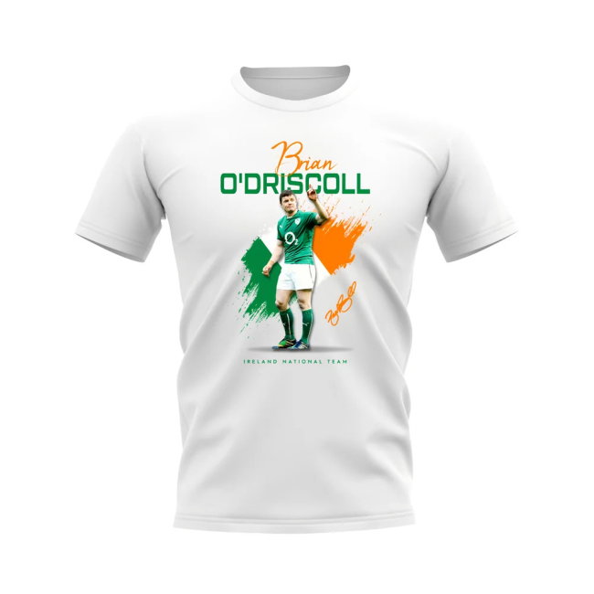 Brian O\'Driscoll Ireland Rugby T-Shirt (White)