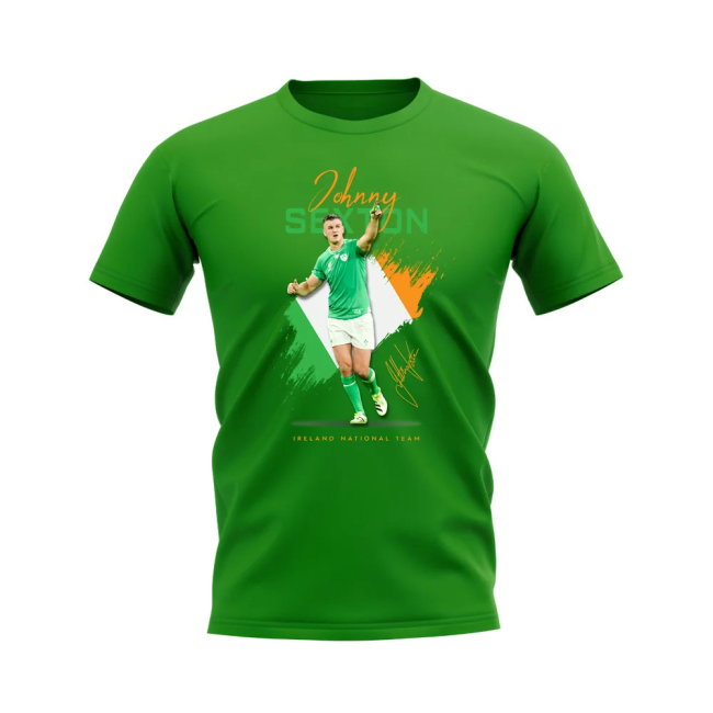 Johnny Sexton Ireland Rugby T-Shirt (Green)