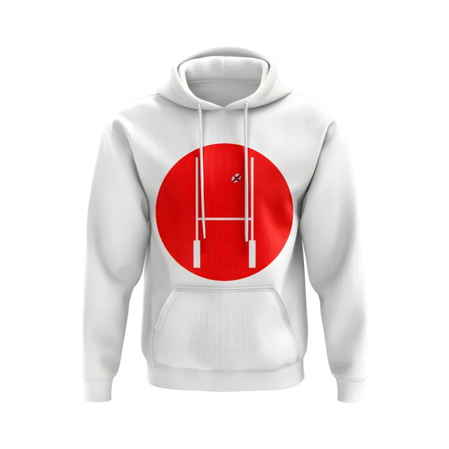 England Rugby Posts Circle Hoody (White)