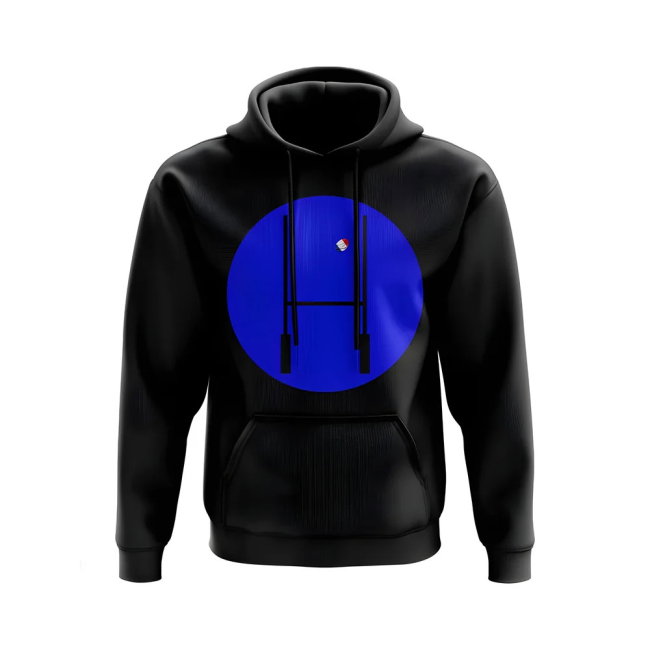 France Rugby Posts Circle Hoody (Black)