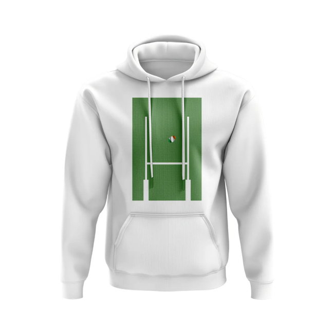 Ireland Rugby Posts Hoody (White)