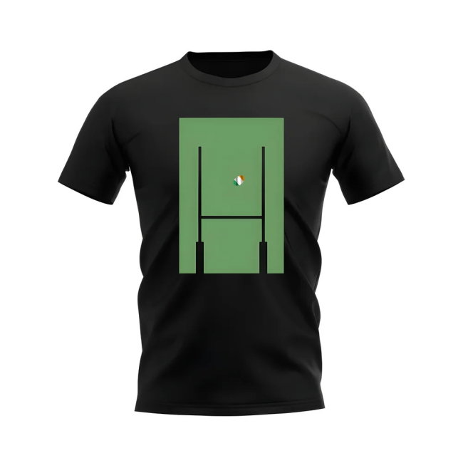 Ireland Rugby Posts T-Shirt (Black)