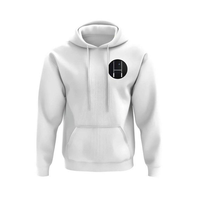 New Zealand Rugby Posts Logo Hoody (White)