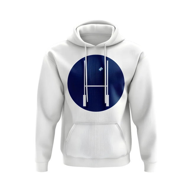 Scotland Rugby Posts Circle Hoody (White)