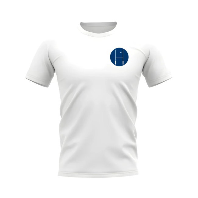 Scotland Rugby Posts Logo T-Shirt (White)