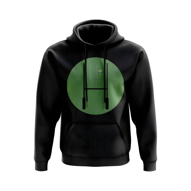 South Africa Rugby Posts Circle Hoody (Black)