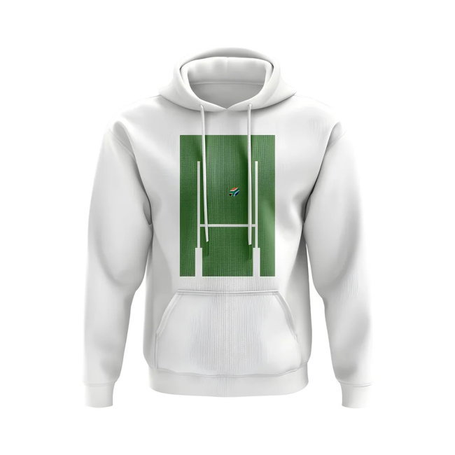 South Africa Rugby Posts Hoody (White)