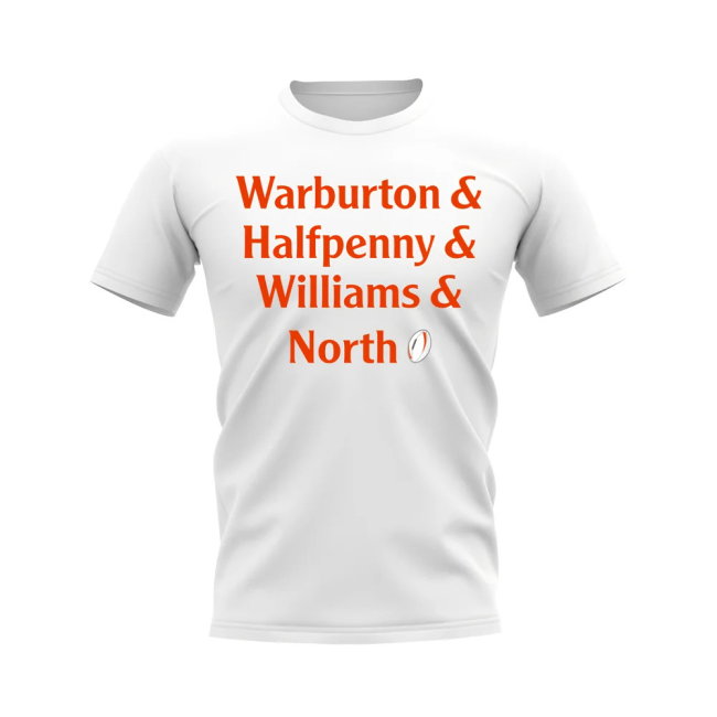 Warburton, Halfpenny, Williams, North Wales Rugby T-Shirt (White)