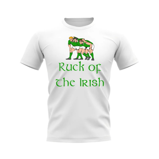 Ruck of the Irish Rugby T-Shirt (White)