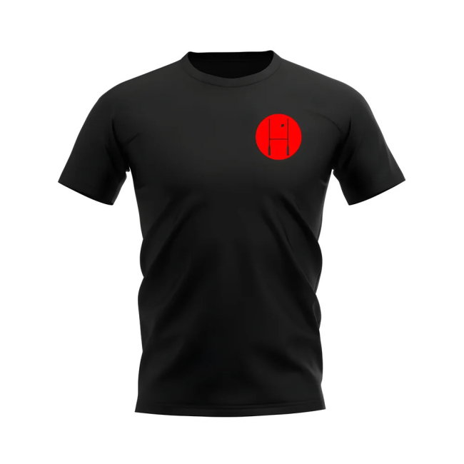 Between The Posts Red Badge Rugby T-Shirt (Black)