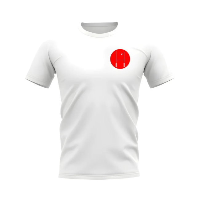 Between The Posts Red Badge Rugby T-Shirt (White)