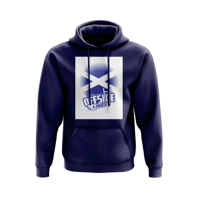The Offside Line Scotland Flag Hoody (Navy)