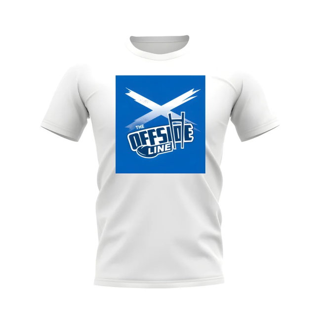 The Offside Line Scotland Flag T-Shirt (White)