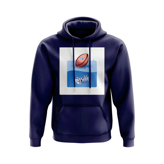 The Offside Line Scotland Rugby Pitch Hoody (Navy)