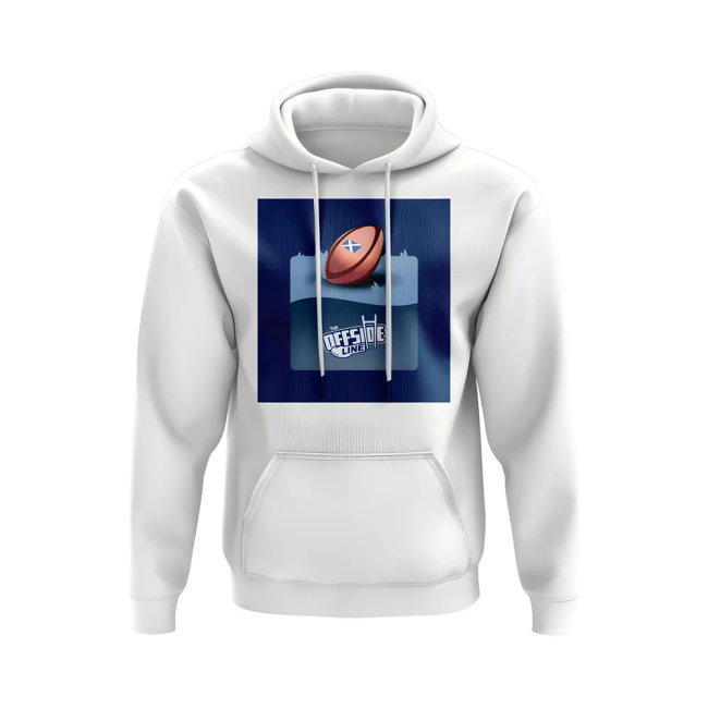 The Offside Line Scotland Rugby Pitch Hoody (White)
