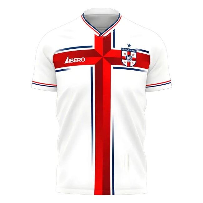 2025-2026 England Home Cross Concept Shirt (Libero) Adult Short Sleeve (Bowen 20)