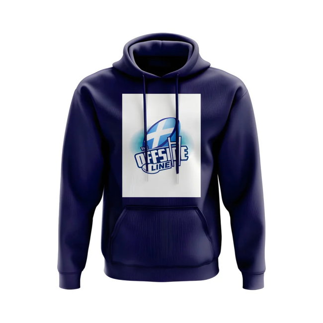The Offside Line Scotland Rugby Ball Logo Hoody (Navy)