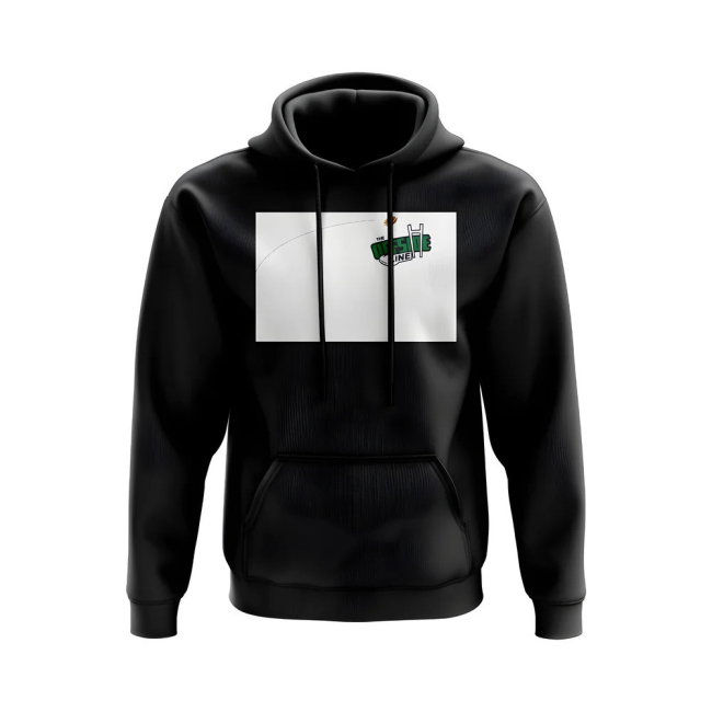 Rugby Ball Offside Line Hoody (Black/White)