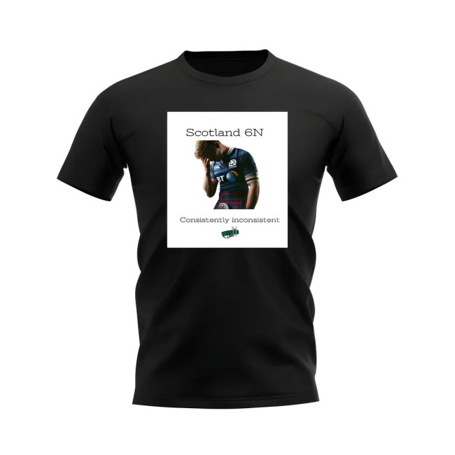 Consistent Scotland Rugby T-Shirt (Black/White)