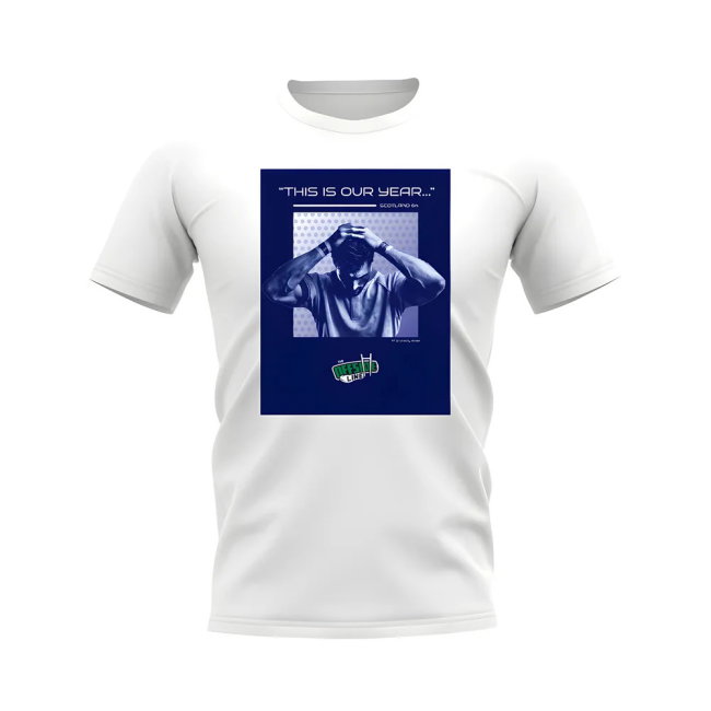 Scotland Our Year Rugby T-shirt - Version 2 (White/Blue)