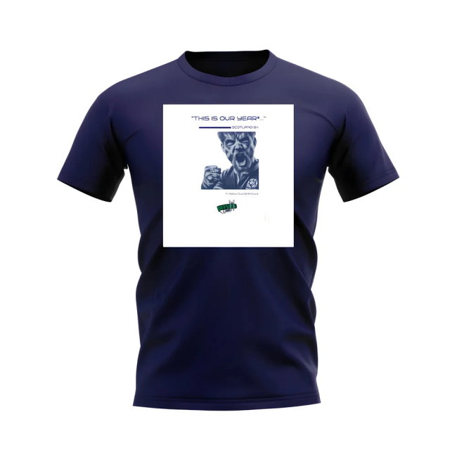Scotland Our Year Rugby T-shirt - Version 5 (Navy/White)