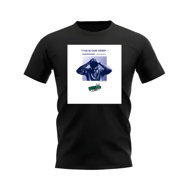 Scotland Our Year Rugby T-shirt - Version 7 (Black/White)