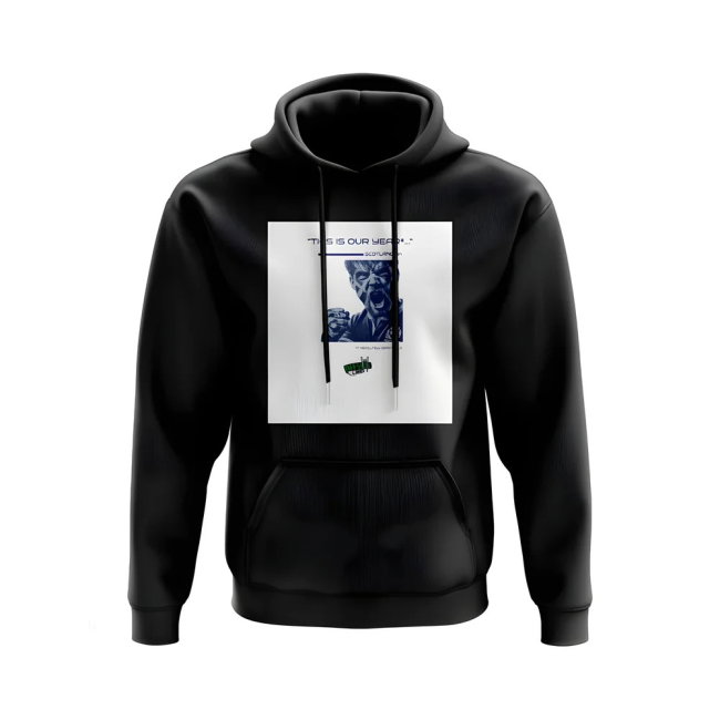 Scotland Our Year Rugby Hoody - Version 5 (Black/White)