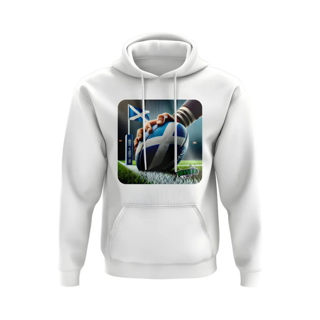 Scotland Rugby Try Hoody - Version 3 (White)