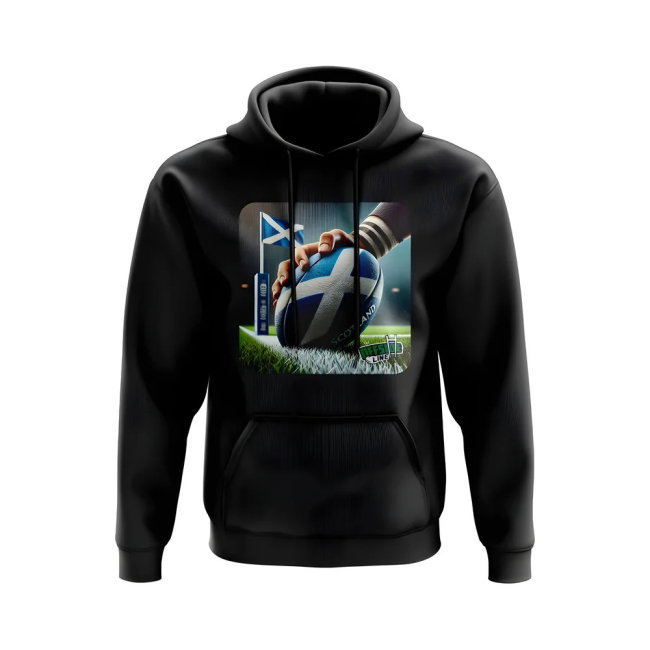 Scotland Rugby Try Hoody - Version 3 (Black)
