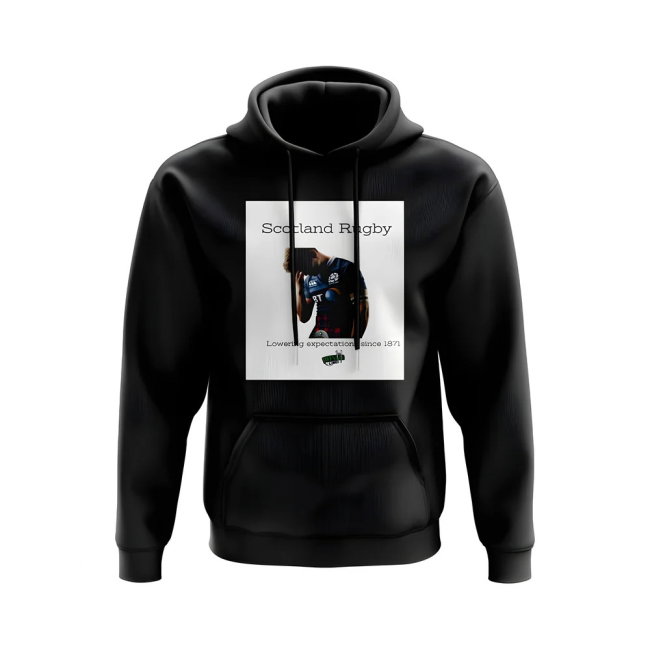 Scotland Expectations Rugby Hoody (Black/White)