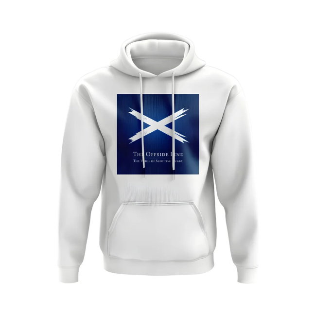Scotland Offside Line Rugby Hoody (White/Navy)