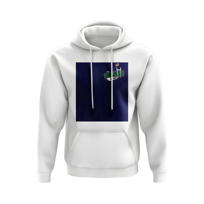 Scotland Offside Line Logo Rugby Hoody - Version 3 (White/Blue)