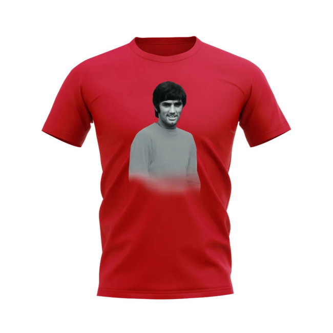 George Best Manchester United Legend T-Shirt (Red)