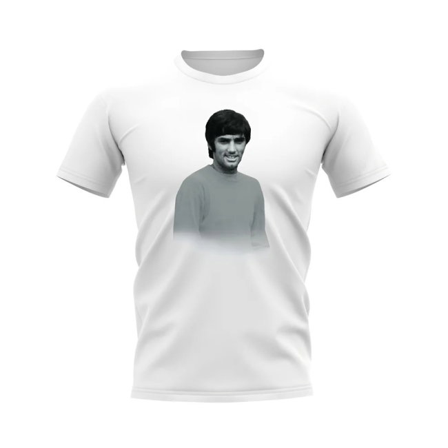 George Best Manchester United Legend T-Shirt (White)