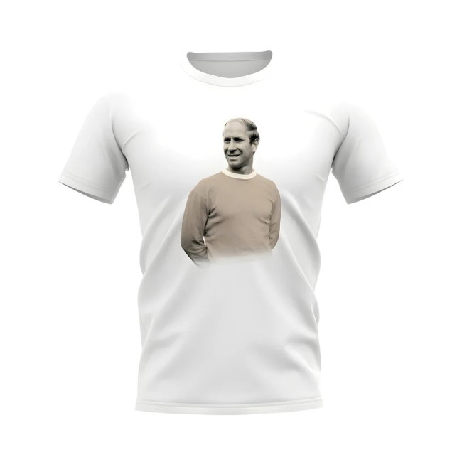 Bobby Charlton Manchester United Legend T-Shirt (White)