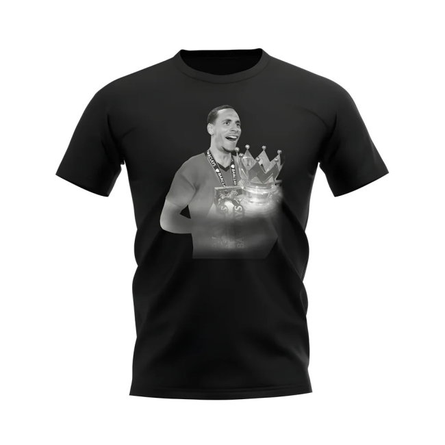 Rio Ferdinand Manchester United Legend T-Shirt (Black)