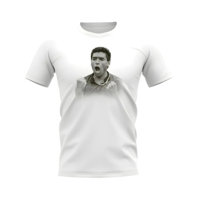 Diego Maradona Argentina Legend T-Shirt (White)