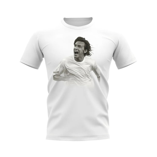 Andrea Pirlo Italy Legend T-Shirt (White)