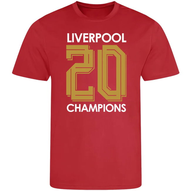 Liverpool Champions T-Shirt Number 20 (Red)