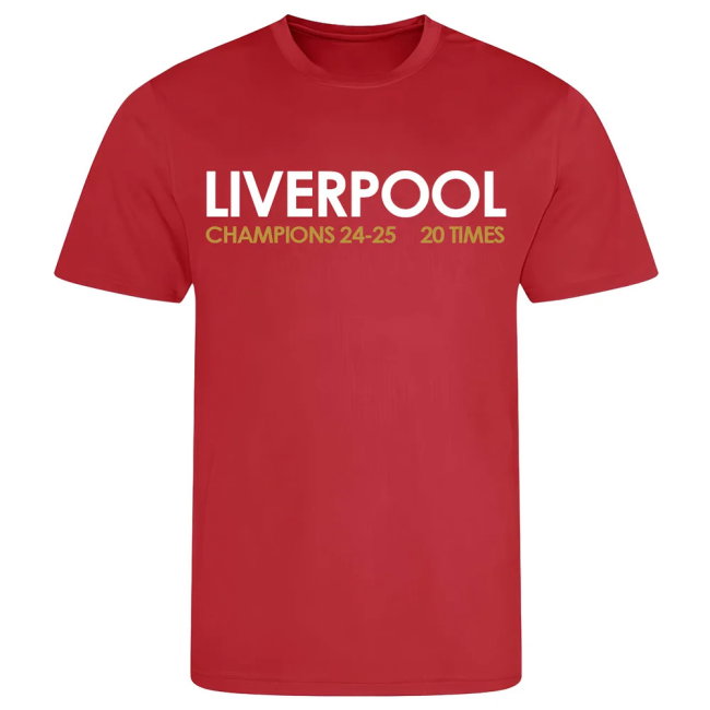 Liverpool 2024-2025 Champions T-Shirt (Red)
