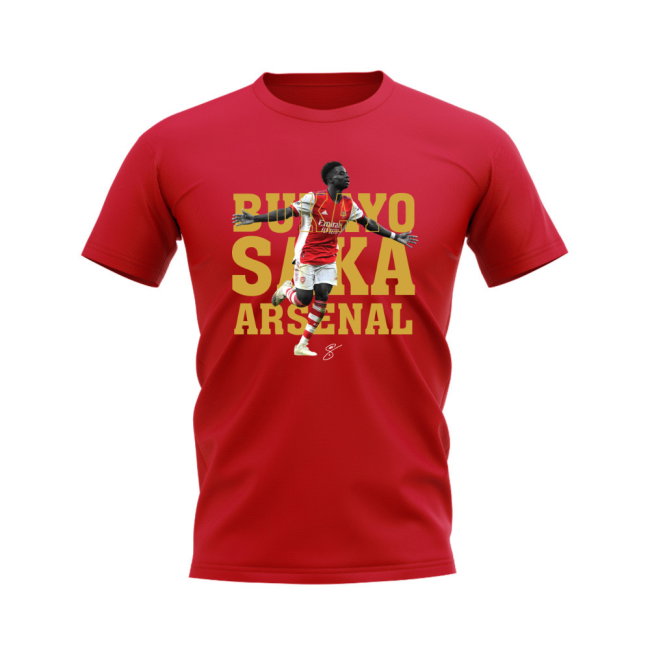 Bukayo Saka Arsenal Player Tee (Red)