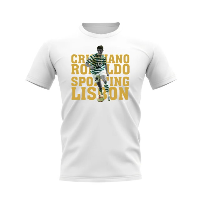 Cristiano Ronaldo Sporting Lisbon Player Tee (White)